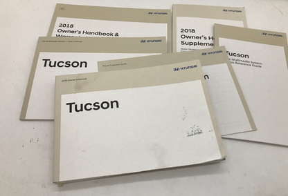 2018 Hyundai Tucson Owners Manual Set OEM C04B22034