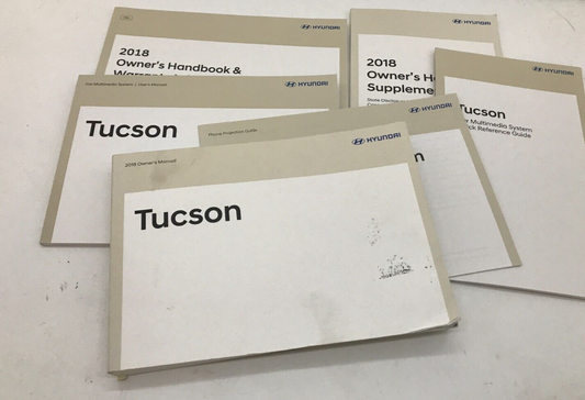 2018 Hyundai Tucson Owners Manual Set OEM C04B22034