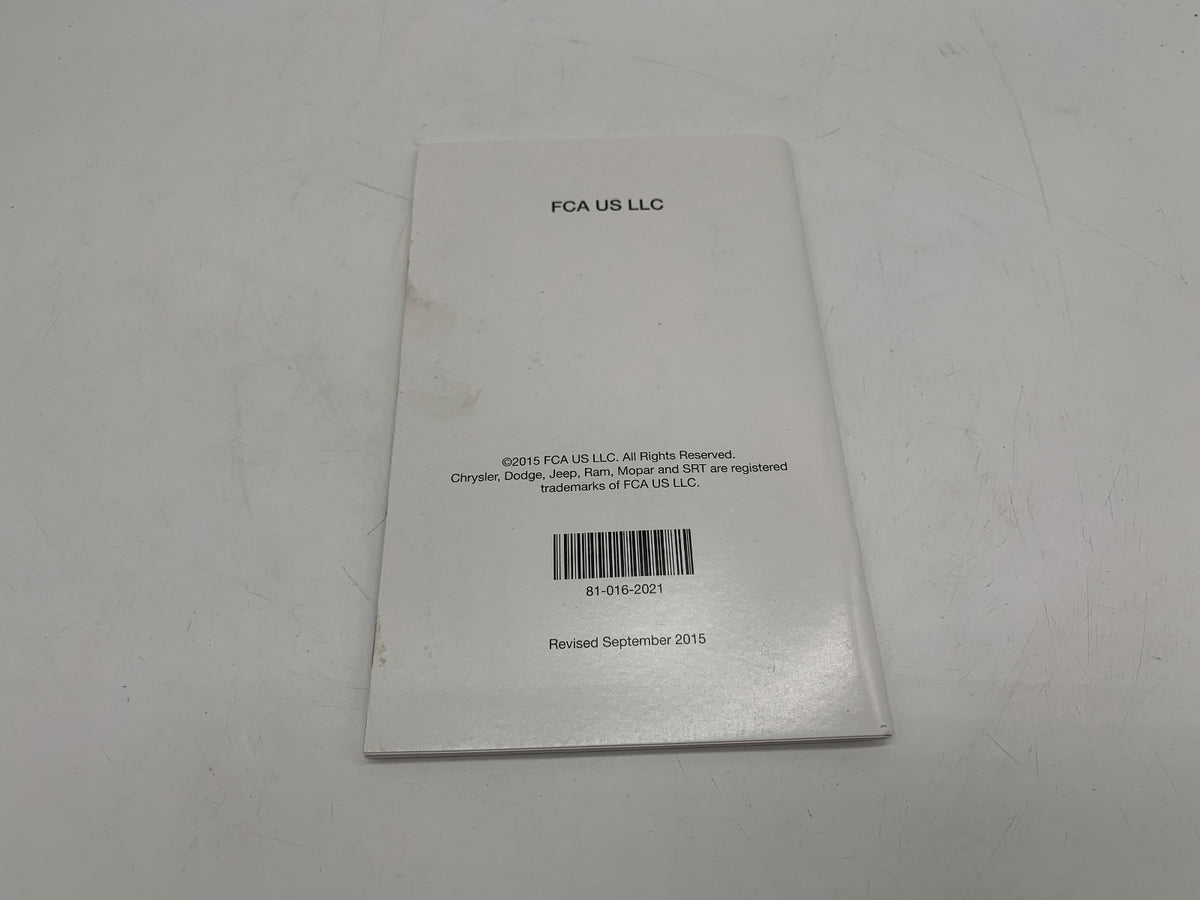 2016 Jeep Patriot Owners Manual Set OEM R01B50023