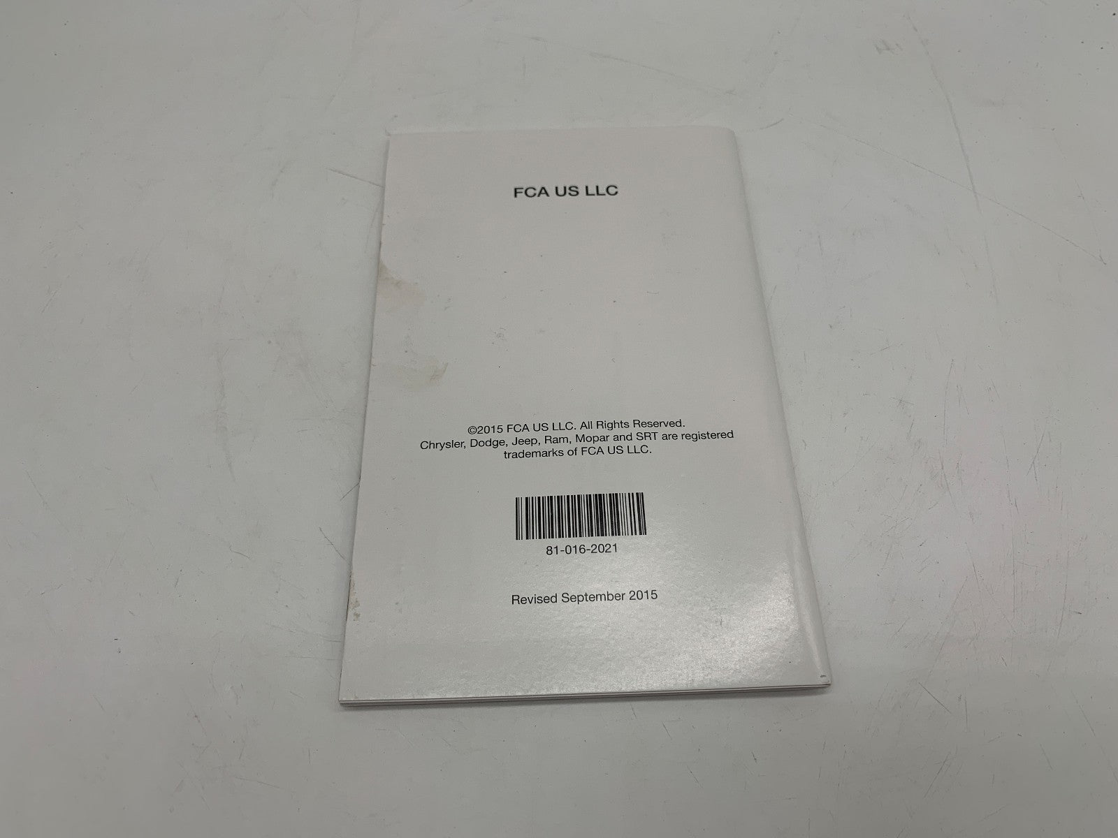 2016 Jeep Patriot Owners Manual Set OEM R01B50023