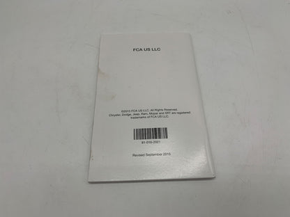 2016 Jeep Patriot Owners Manual Set OEM R01B50023