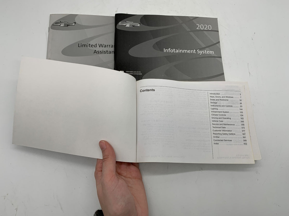 2020 Chevy Equinox Owners Manual Set OEM R01B11020