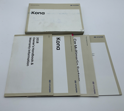 2018 Hyundai Kona Owners Manual Set OEM B04B11046