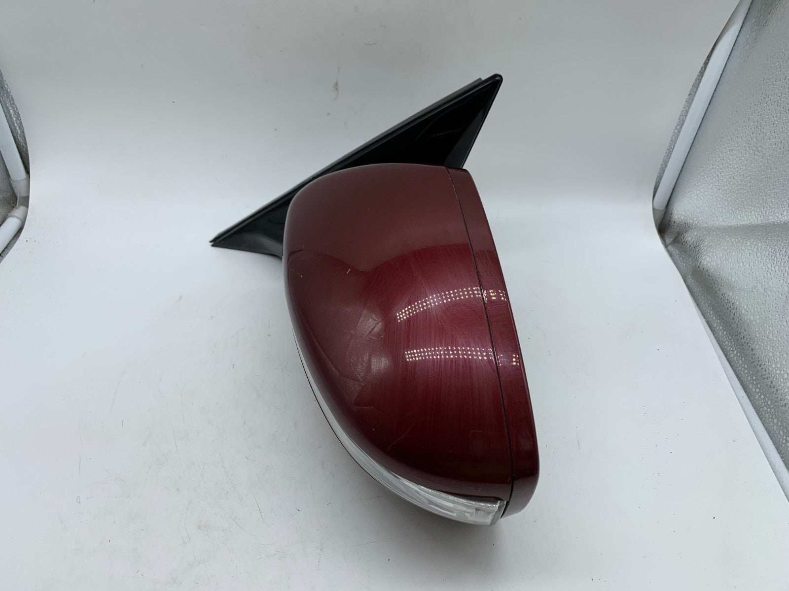 2009-2012 Hyundai Genesis Sedan Driver Side View Power Door Mirror Red C02B01009