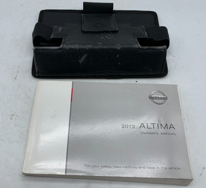 2012 Nissan Altima Owners Manual with Case OEM B01B11004