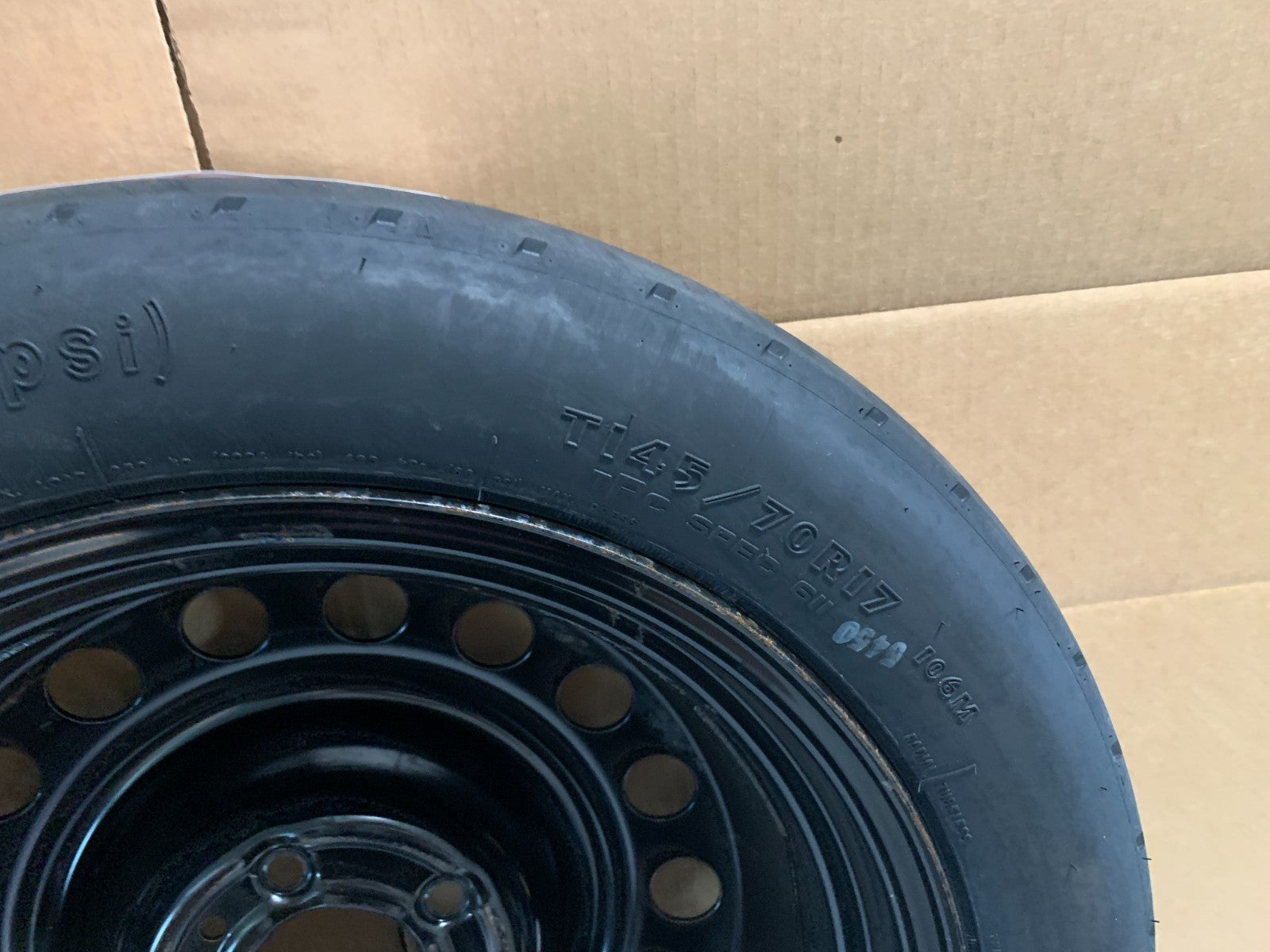 2006-2011 Cadillac STS Spare Tire 16" Compact Emergency Spare T145/70R17