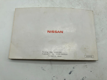 2003 Nissan Maxima Owners Manual OEM C02B44006