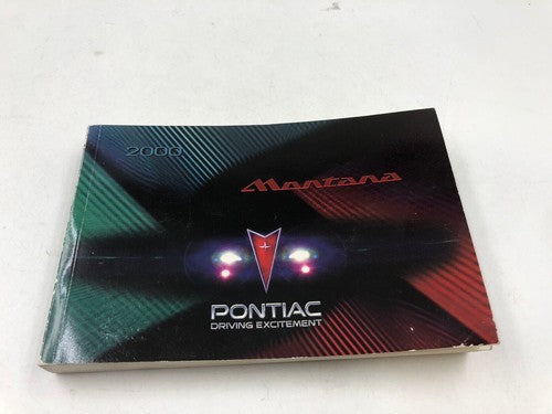 2000 Pontiac Montana Owners Manual Handbook Set with Case OEM R01B24008