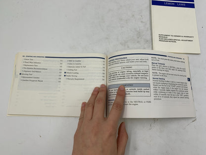 2000 Dodge Neon Owners Manual Set with Case OEM C03B67008