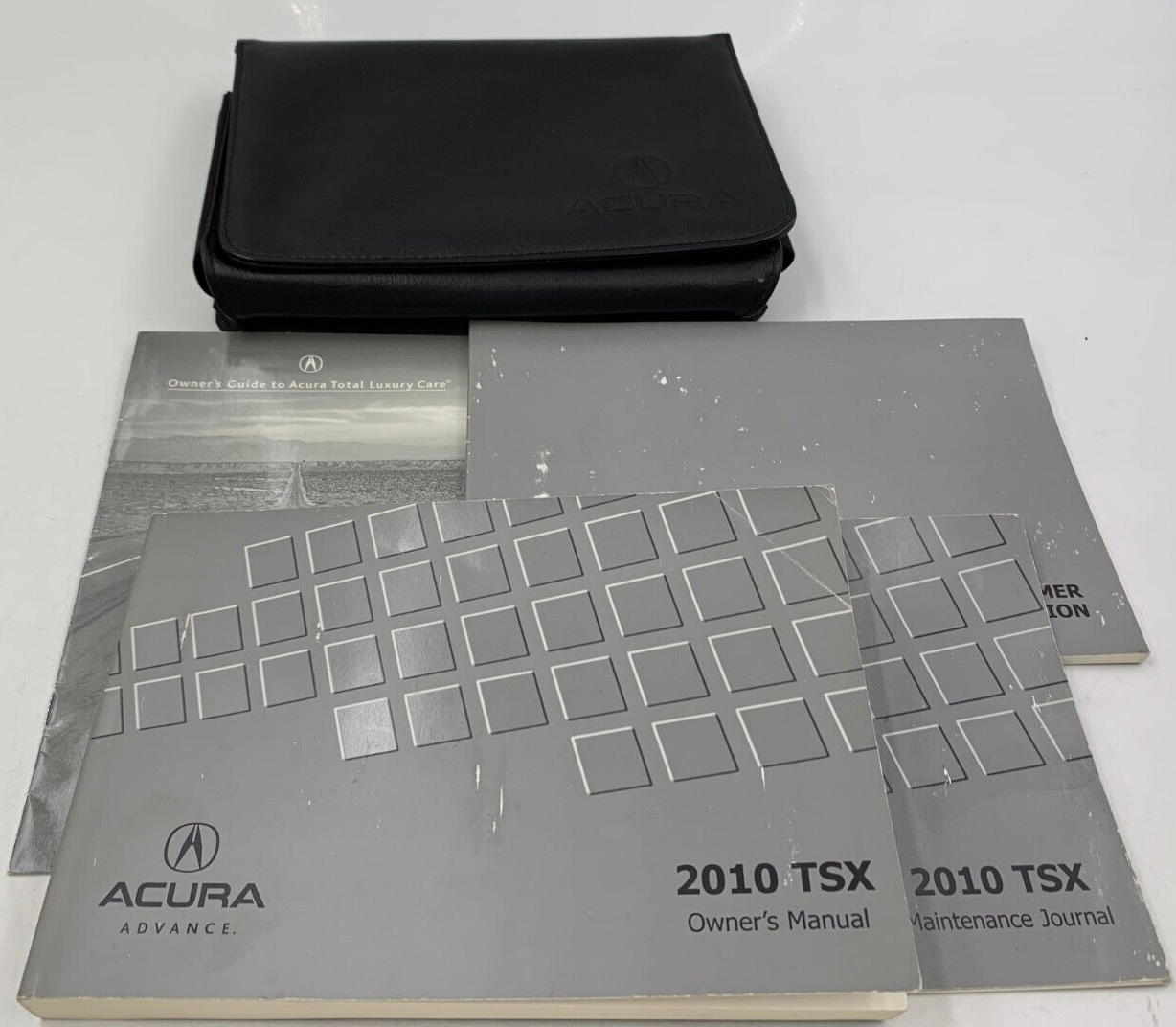 2010 Acura TSX Owners Manual Set with Case OEM C02B41026