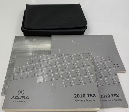 2010 Acura TSX Owners Manual Set with Case OEM C02B41026
