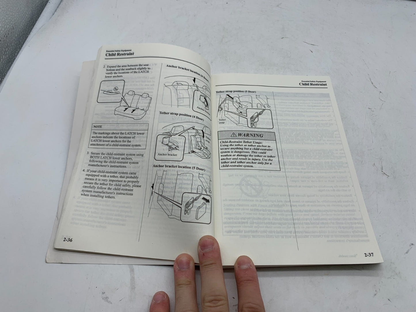 2005 Mazda 3 Owners Manual OEM B01B20101
