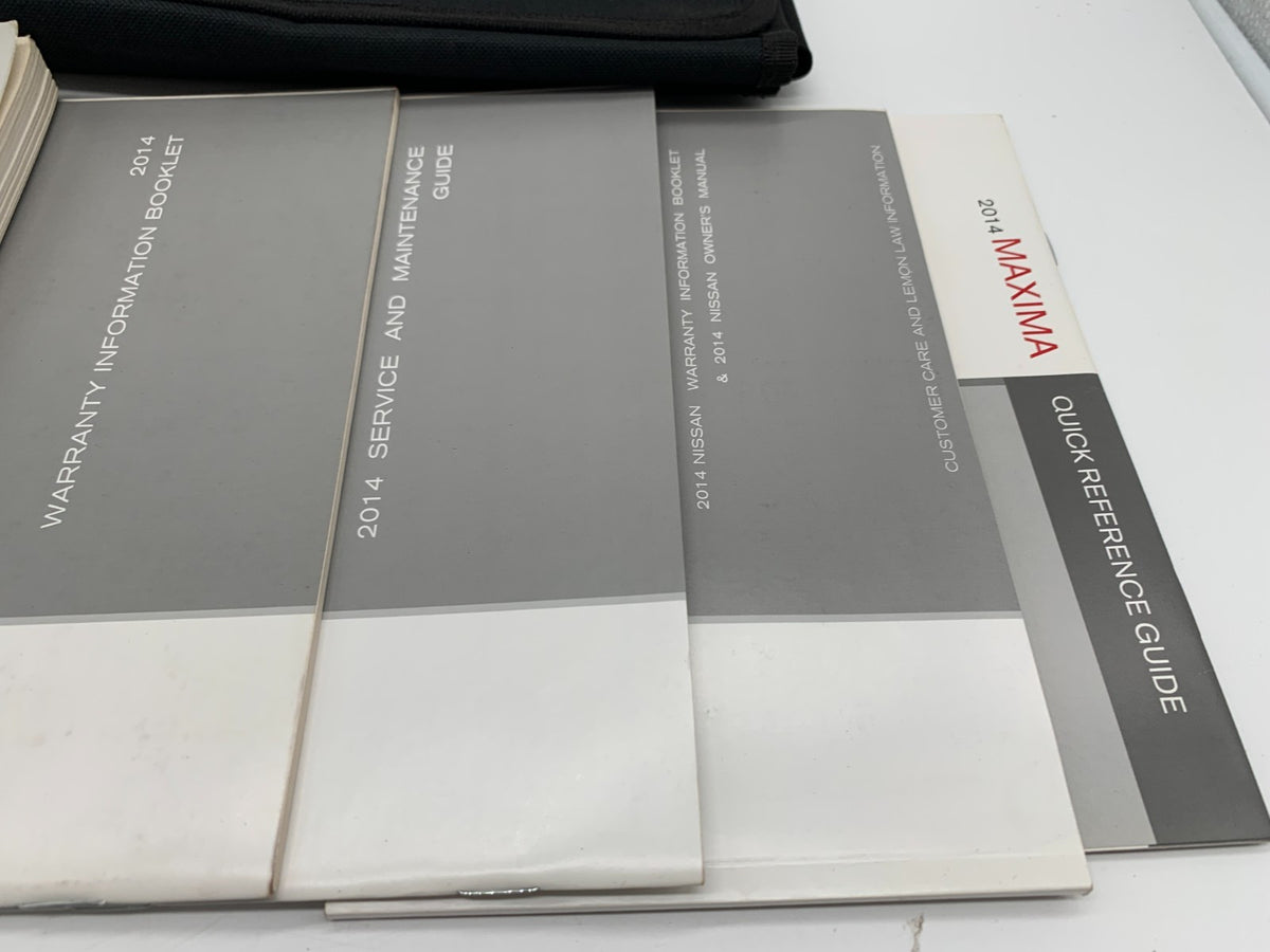 2014 Nissan Maxima Owners Manual Set with Case OEM C03B69012