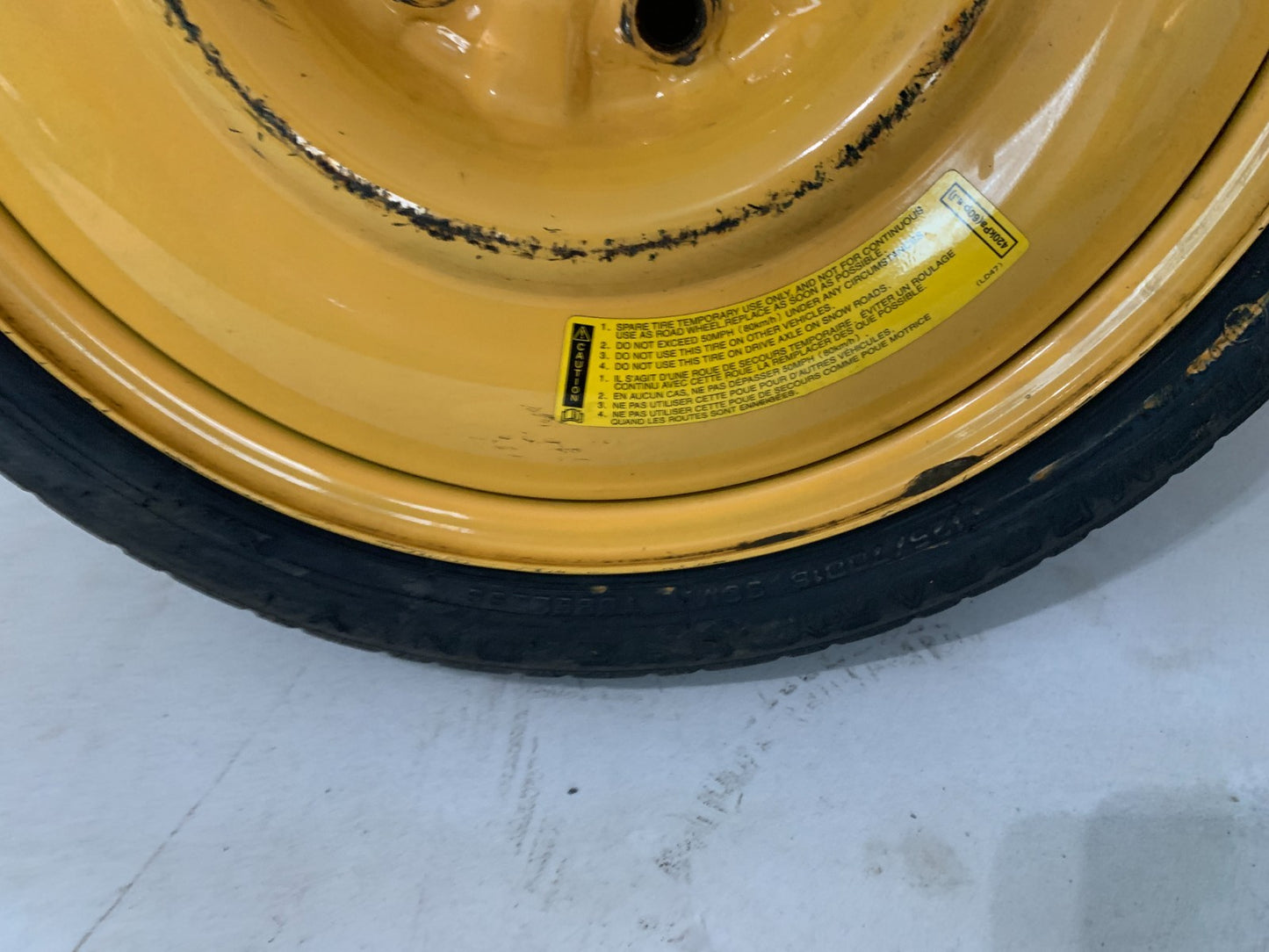 2006-2017 Mazda 5 Mazda5 16" Spare Tire Wheel Compact Donut T125/70D16