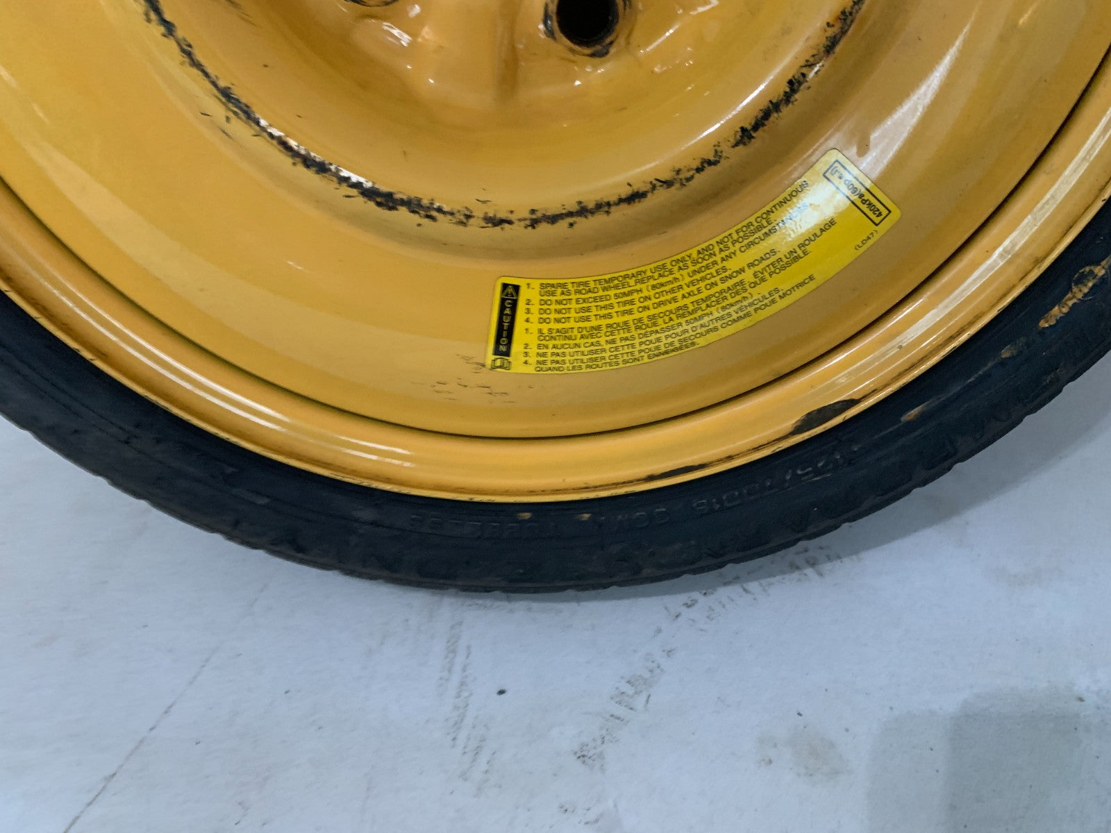 2006-2017 Mazda 5 Mazda5 16" Spare Tire Wheel Compact Donut T125/70D16