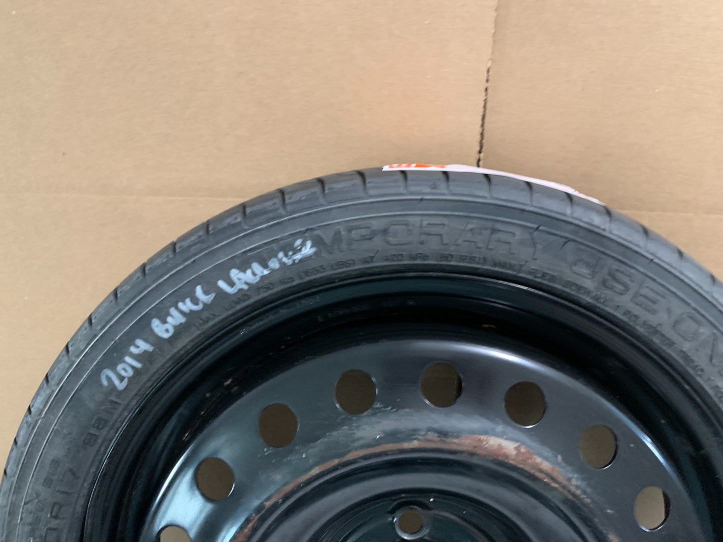 2010-2016 Buick Lacrosse Impala 17" Spare Tire Compact Donut T125/70R17 OEM