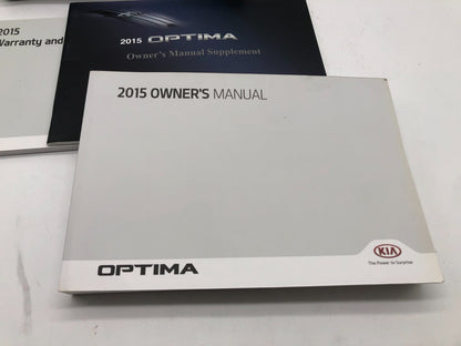 2015 Kia Optima Owners Manual Set with Case OEM D02B66013