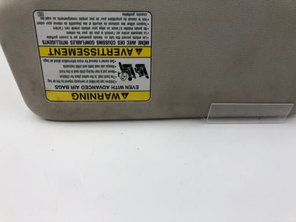 2010-2014 Subaru Legacy Passenger Sun Visor Gray Illuminated OEM B04B07048