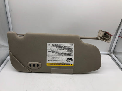 2010-2012 Ford Taurus Driver Sun Visor Gray Illuminated OEM B02B50027