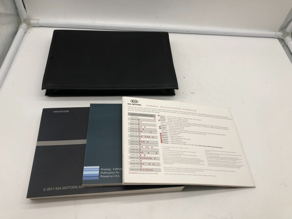 2012 Kia Optima Owners Manual Set with Case OEM R01B40014