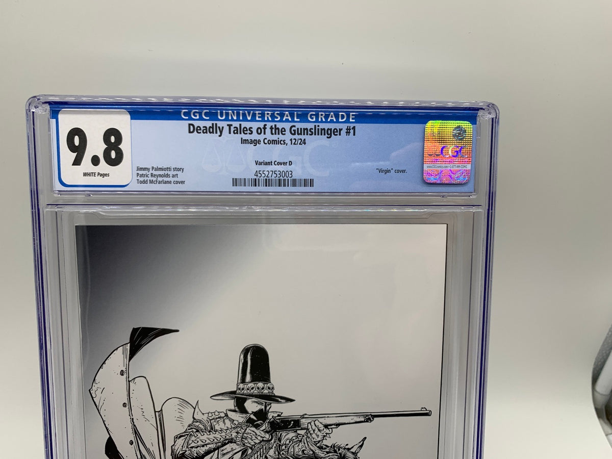 Deadly Tales of the Gunslinger #1 CGC 9.8 1:50 B&W Virgin Incentive McFarlane