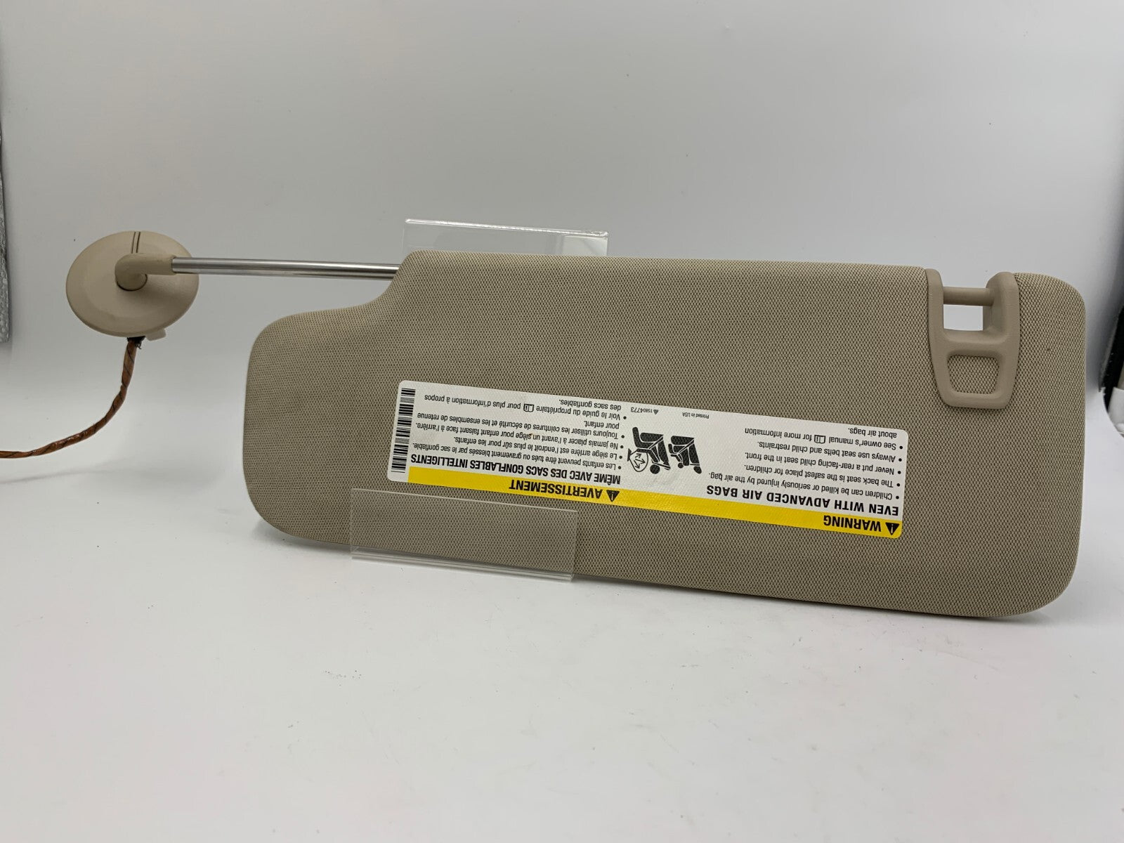 2013-2016 Chevrolet Malibu Passenger Sun Visor Gray Illuminated oem E02B58005