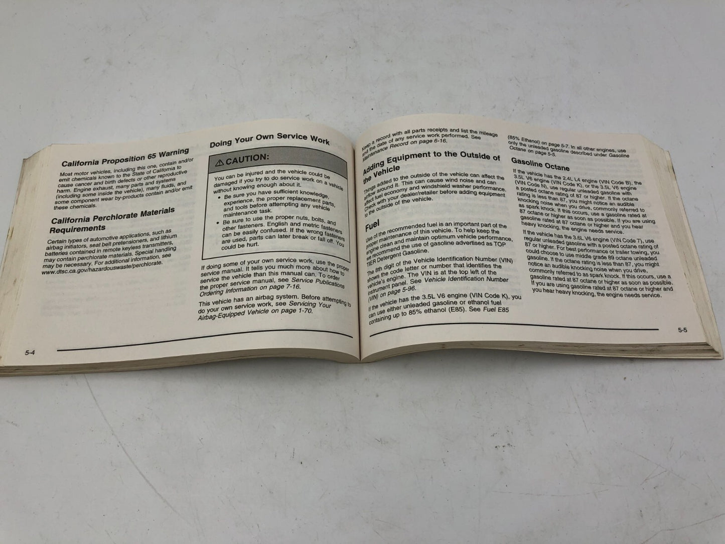 2009 Chevrolet Malibu Owners Manual OEM A04B43069