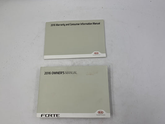 2016 Kia Forte Owners Manual Set OEM R01B27001
