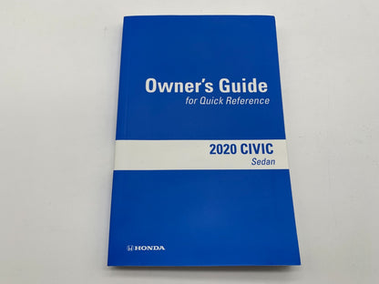 2020 Honda Civic Hatchback Owners Manual Set with Case OEM B03B24015