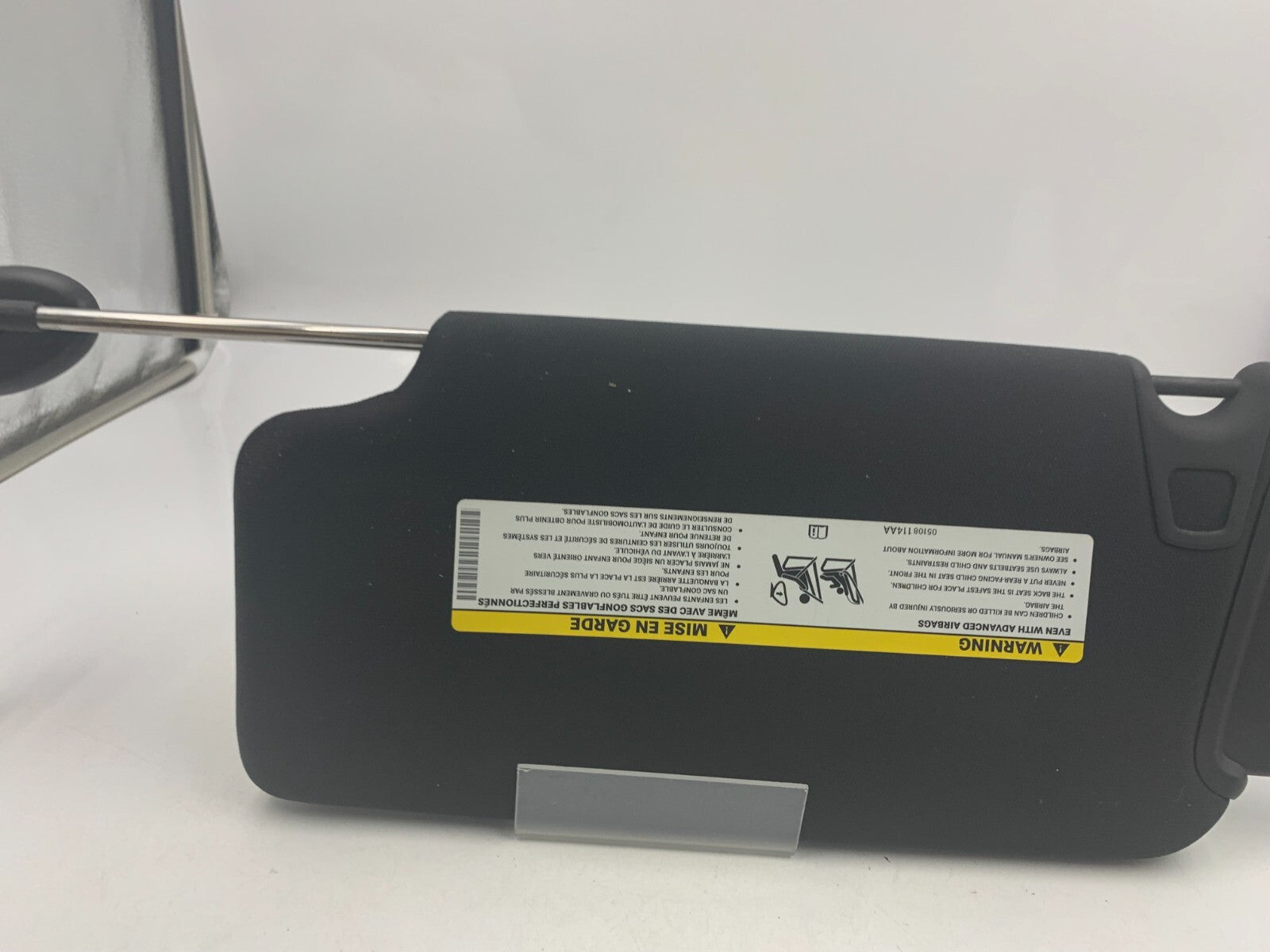 2011-2014 Dodge Charger Passenger Sun Visor Sunvisor Black Illuminated D02B34083