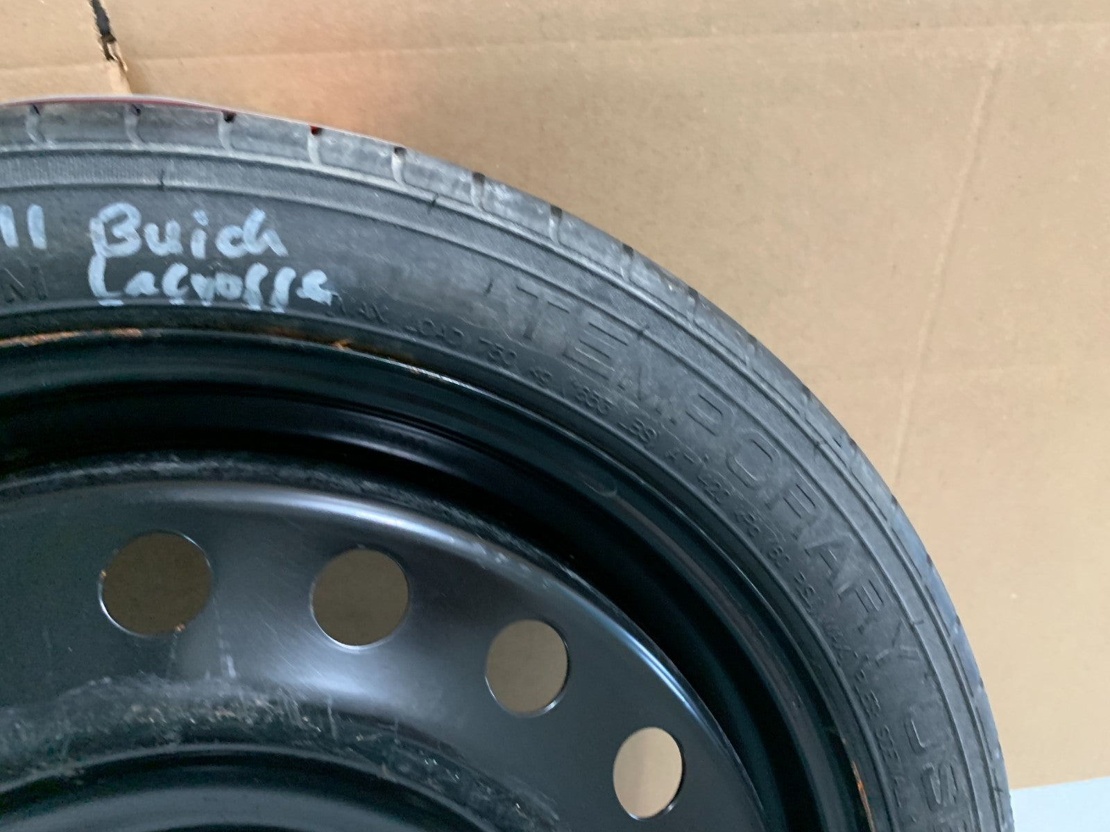 2010-2016 Buick Lacrosse 17" Spare Tire Compact Donut T125 70R17 OEM