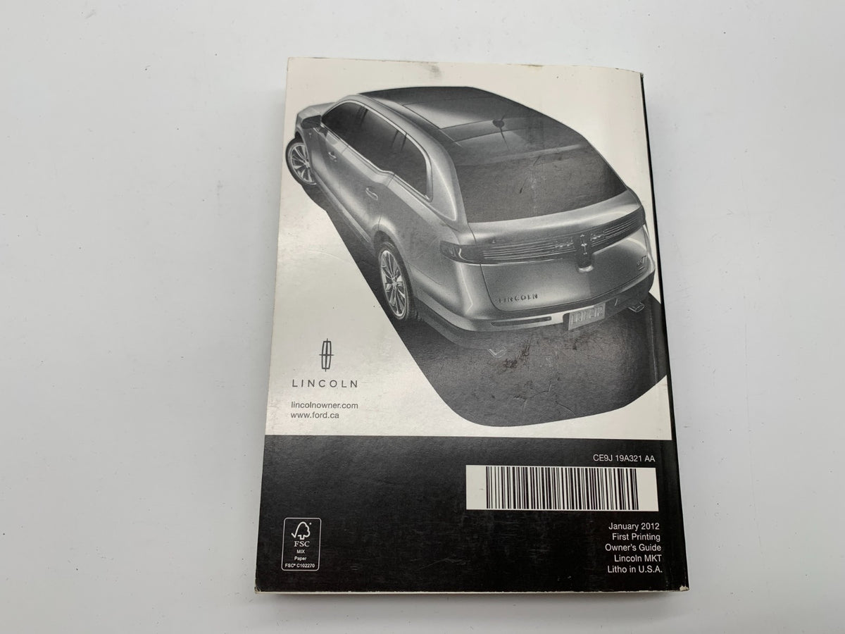 2012 Lincoln MKT Owners Manual Set with Case OEM C03B44003