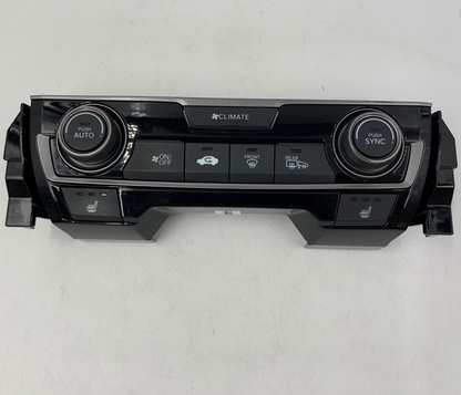 2016-2018 Honda Civic AC Heater Climate Control Unit OEM A01B08033