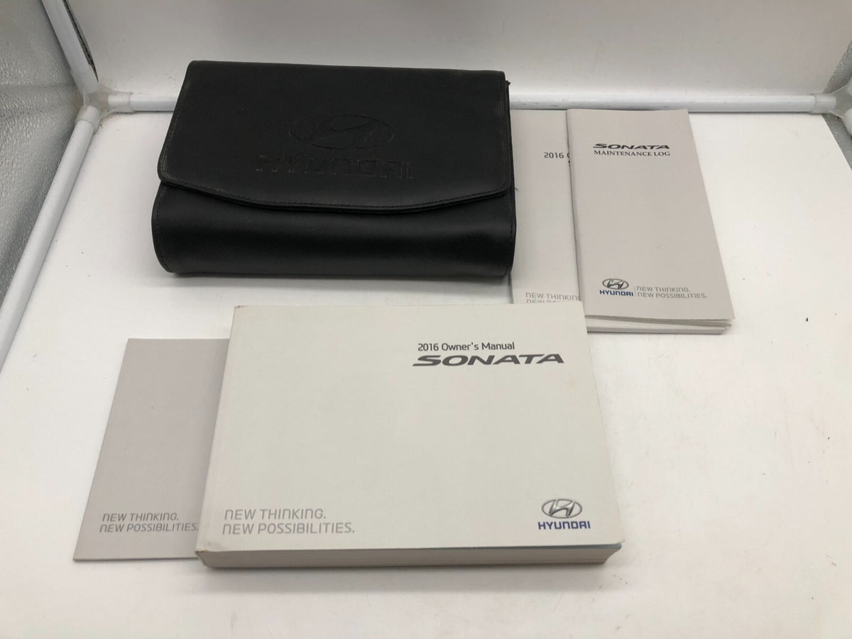 2016 Hyundai Sonata Owners Manual Set with Case OEM R01B22016