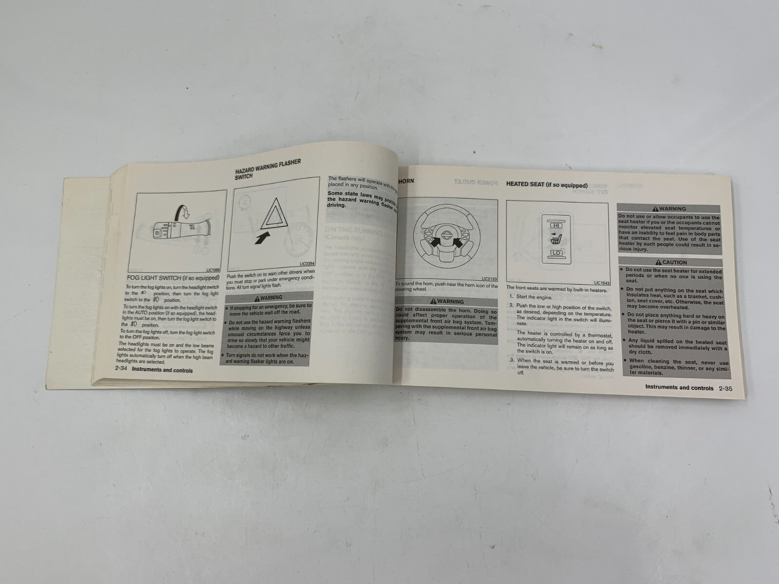 2012 Nissan Altima Owners Manual OEM D04B03029