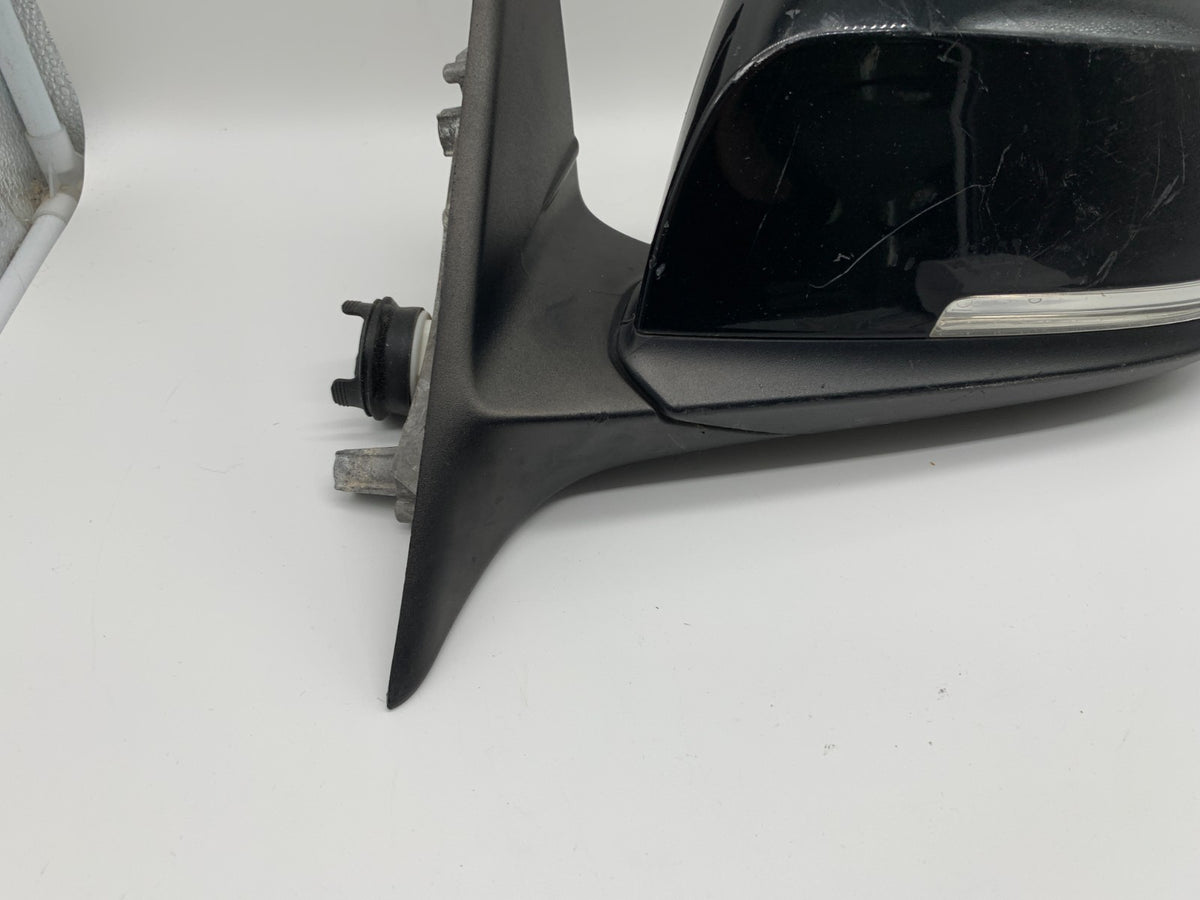 2013-2018 BMW 328i Driver Side View Power Door Mirror Black OEM C02B30066