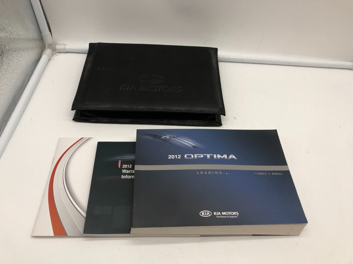 2012 Kia Optima Owners Manual Set with Case OEM R01B40014