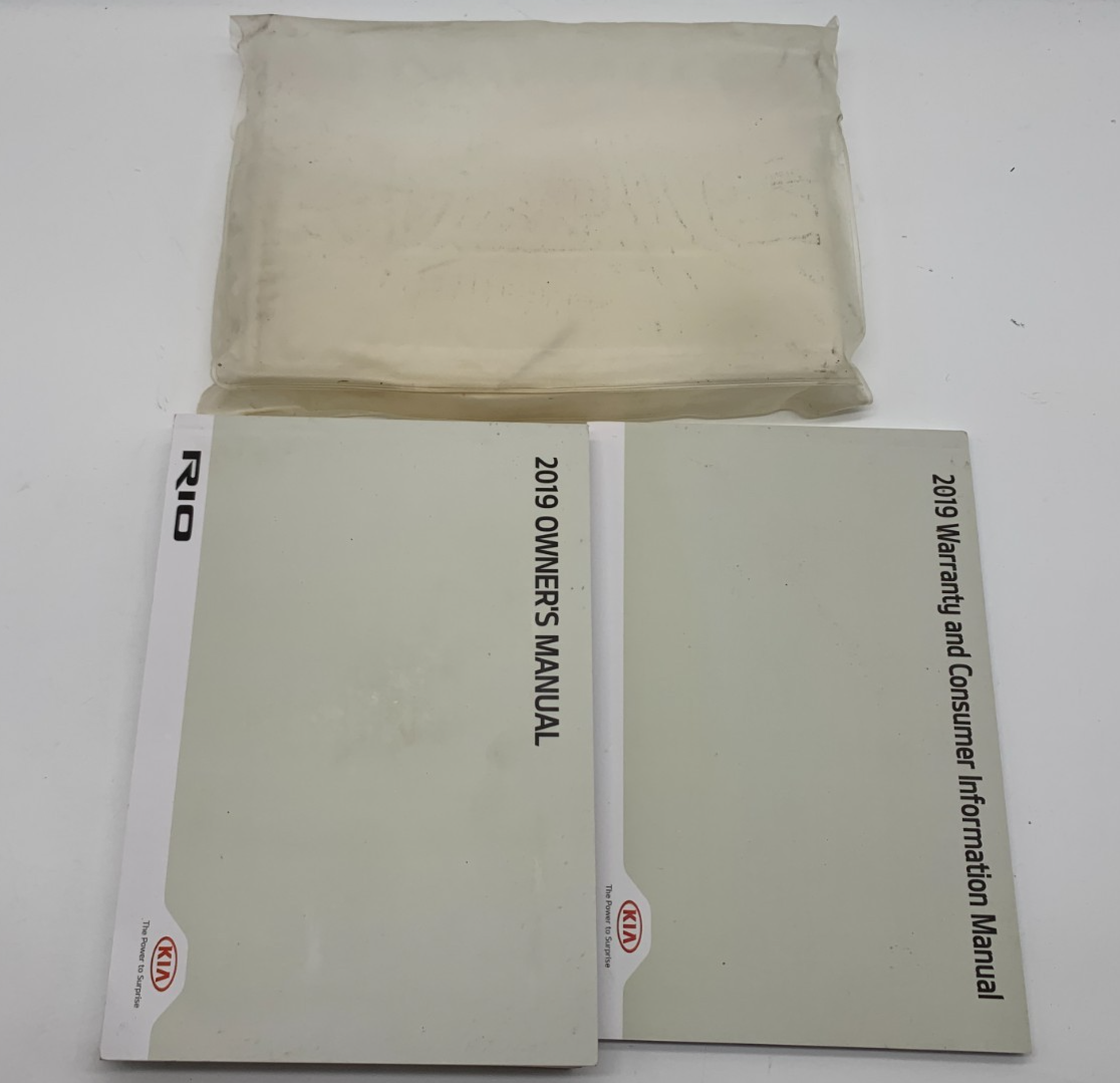 2019 Kia Rio Owners Manual Set with Case OEM C03B66020