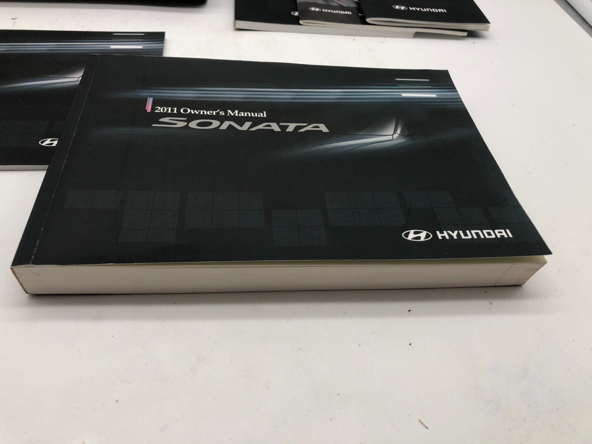 2011 Hyundai Sonata Owners Manual Set with Case OEM B03B17011