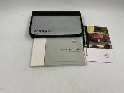2004 Nissan Maxima Owners Manual Set with Case OEM R01B09006