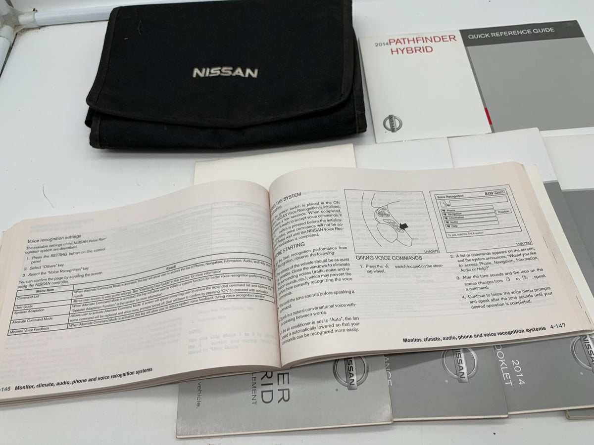 2014 Nissan Pathfinder Owners Manual Set with Case OEM D01B64009