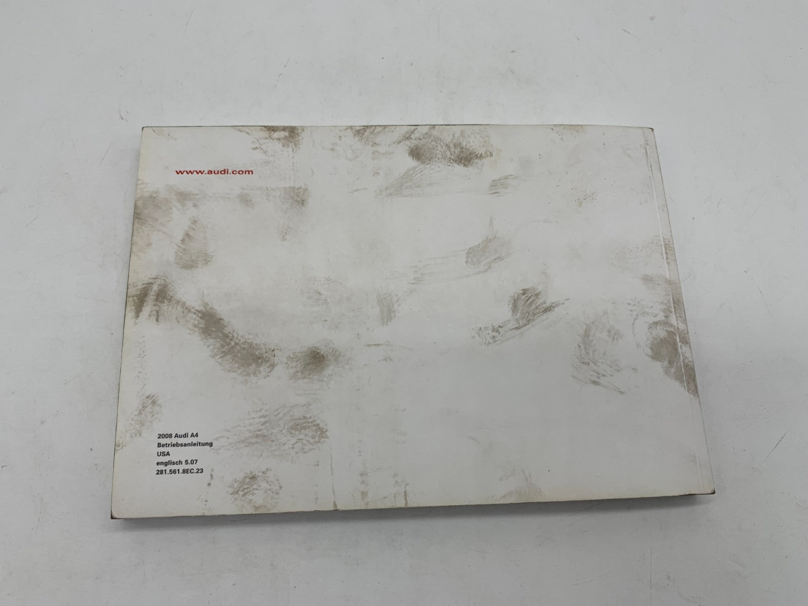 2008 Audi A4 Sedan Owners Manual OEM