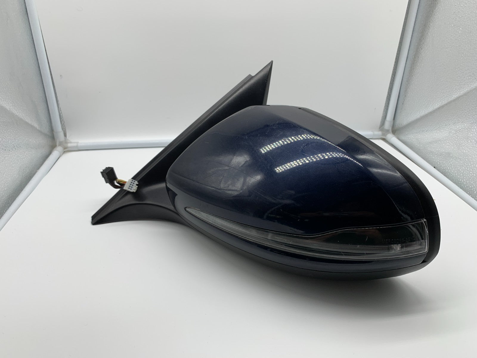 2015-2016 Mercedes-Benz C300 Driver Side View Power Door Mirror Blue B01B48043