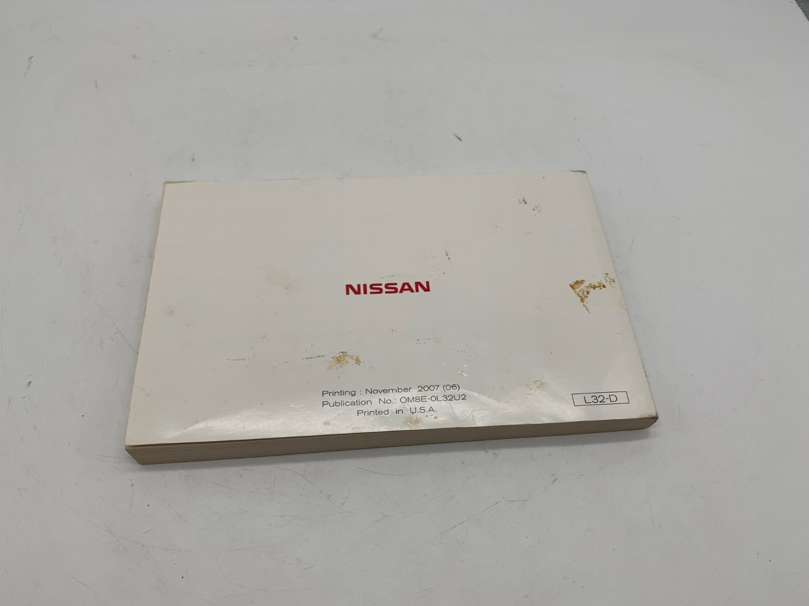 2008 Nissan Altima Owners Manual OEM A01B47006