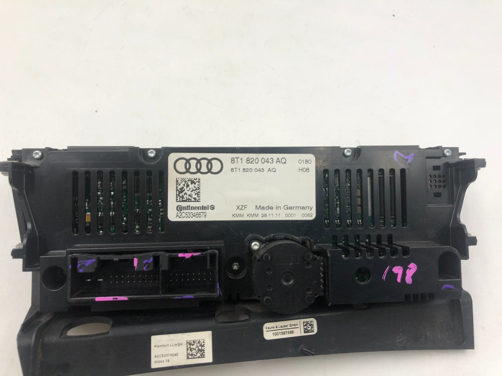 2008-2012 Audi A4 AC Heater Climate Control Unit OEM E02B60004