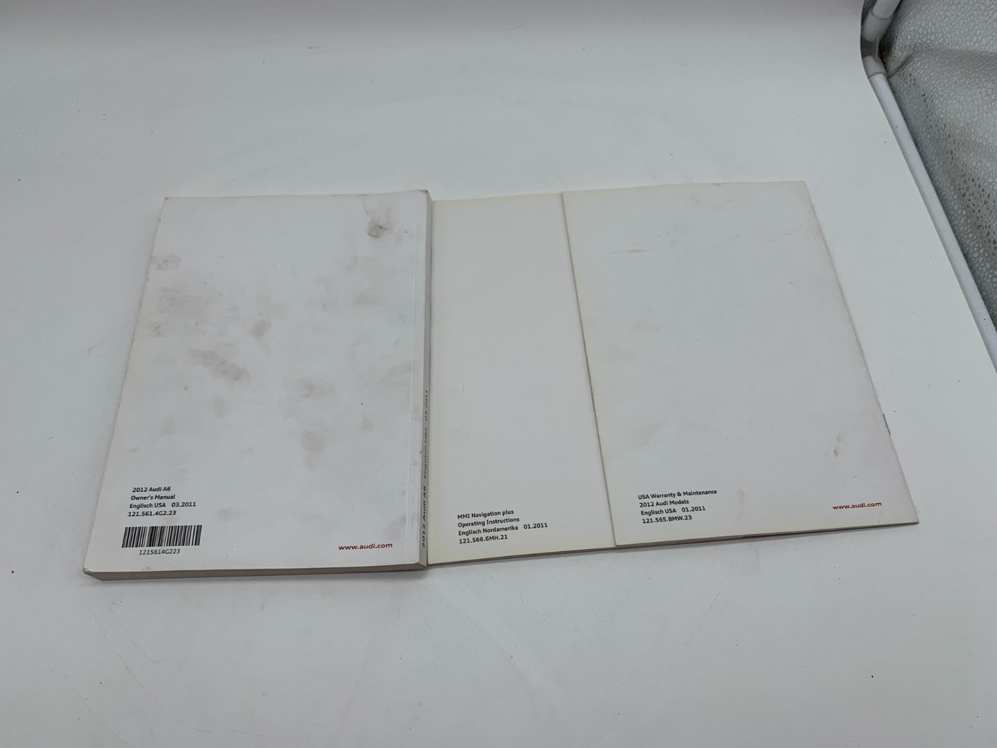 2012 Audi A6 Owners Manual Set OEM B01B23012