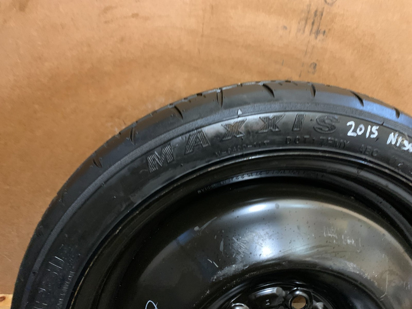 2015-2019 Nissan Sentra 16" Spare Tire Wheel Compact Donut T125/70D16 Maxxis