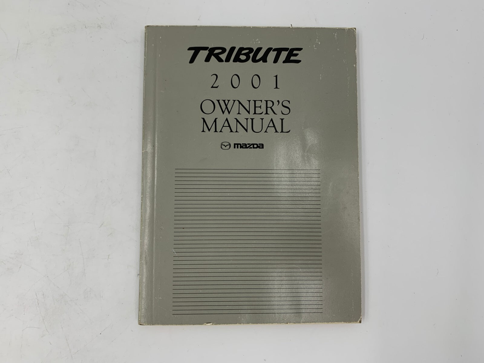 2001 Mazda Tribute Owners Manual with Case OEM A02B44060