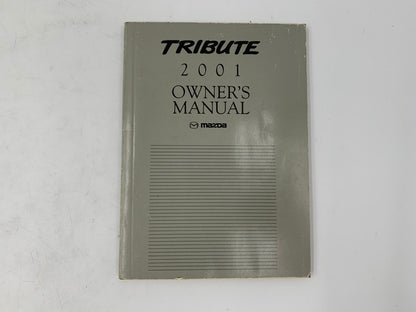 2001 Mazda Tribute Owners Manual with Case OEM A02B44060