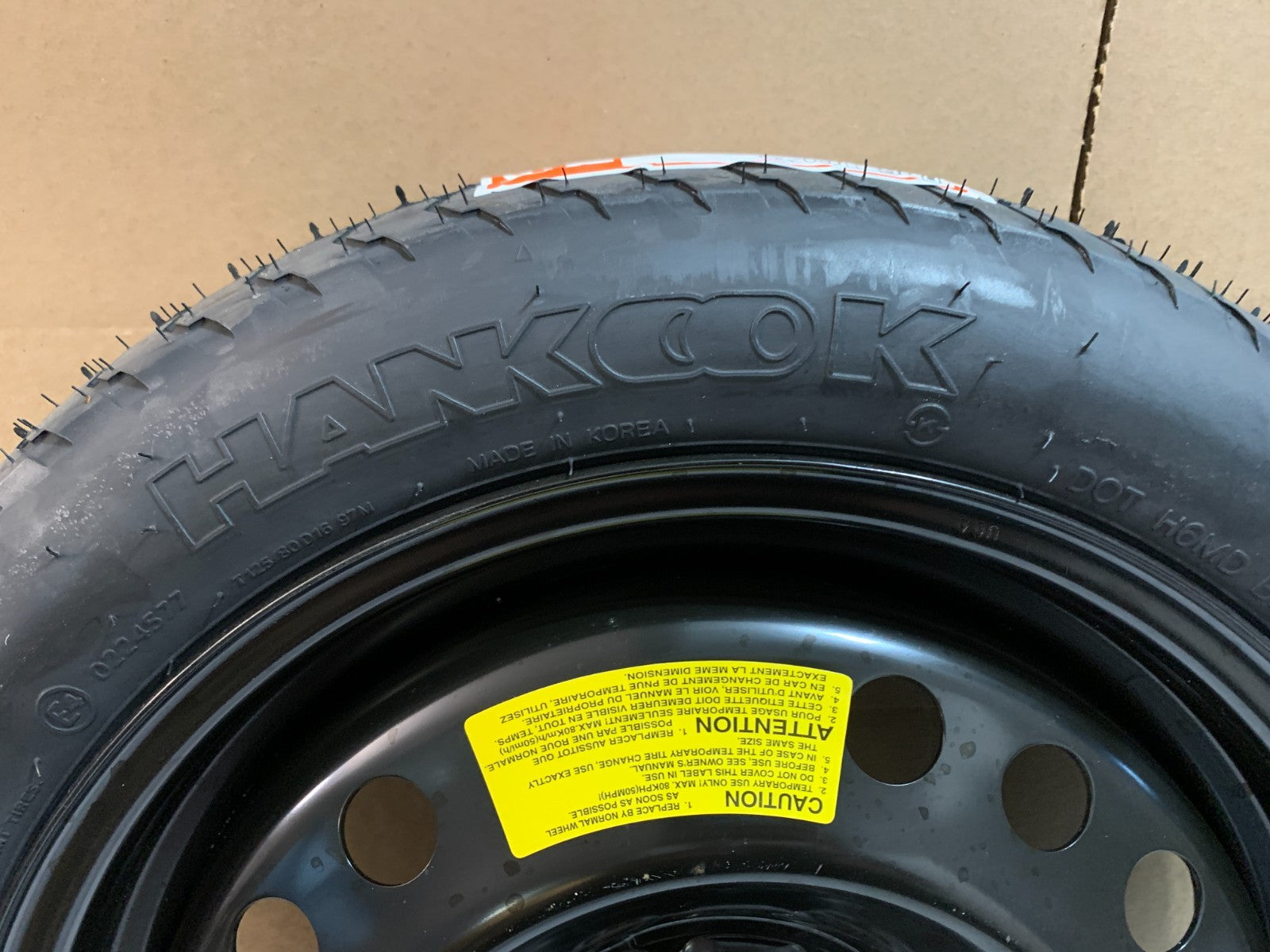 2015-2020 Hyundai Sonata 16" Spare Tire Wheel Compact Donut T125/80D16 OEM